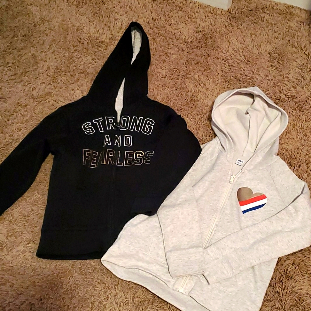 Zip up hoodies